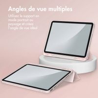 Accezz Coque tablette portefeuille Smart Silicone Apple iPad Air 11 pouces (2026) M4 / (2025) M3 / (2024) M2 / Air 5 (2022) / Air 4 (2020) - Rose