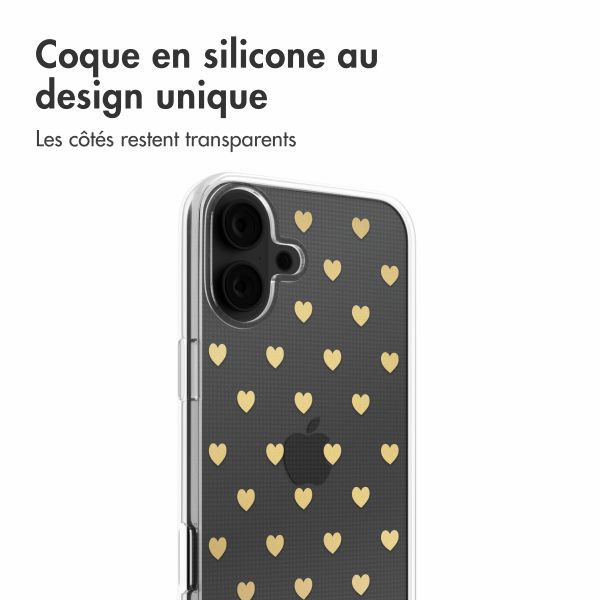 imoshion Coque Design iPhone 16 - Golden Hearts