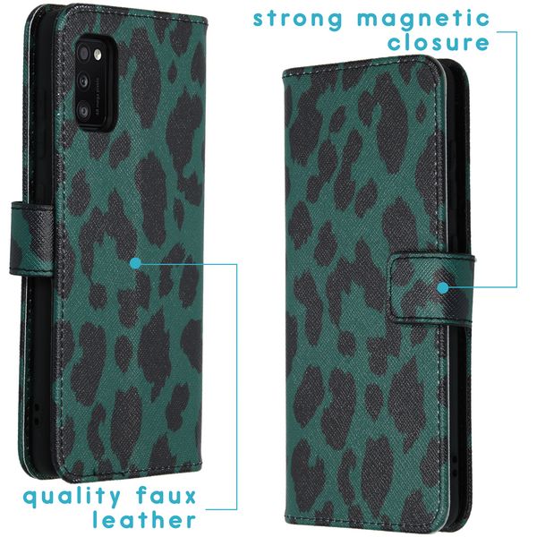 imoshion Coque silicone design Samsung Galaxy A41 - Green Leopard