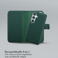 Selencia Étui portefeuille amovible Olyn avec MagSafe Samsung Galaxy S24 / S25 - Vert