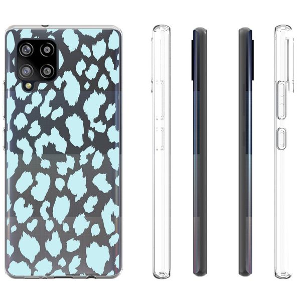 imoshion Coque Design Samsung Galaxy A42 - Léopard - Bleu