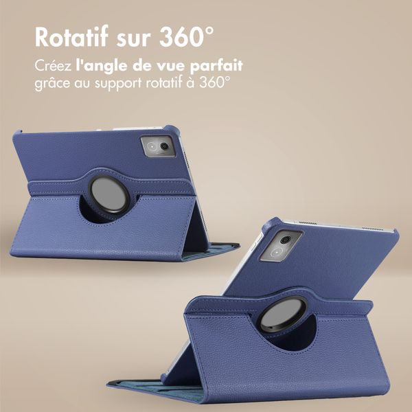 imoshion Coque tablette rotatif à 360° Lenovo Idea Tab - Bleu foncé