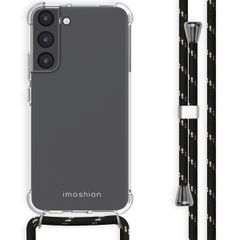 imoshion Coque avec cordon Samsung Galaxy S22 Plus - Noir / Dorée