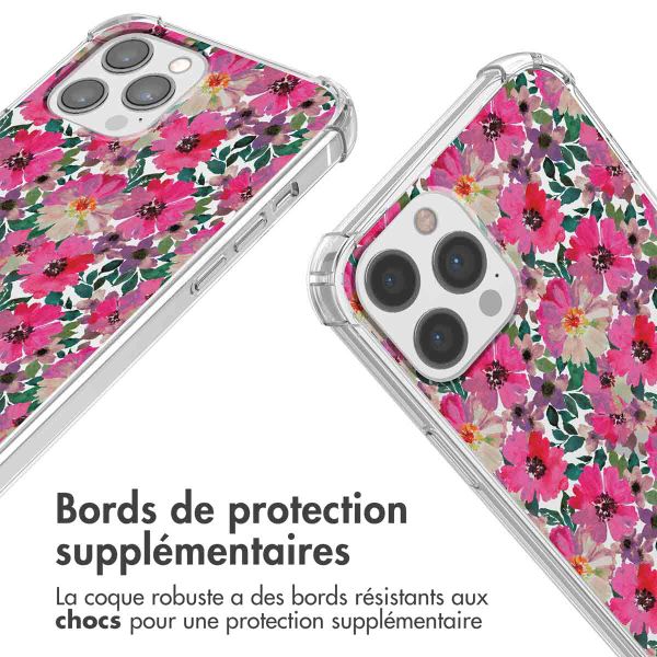 imoshion Coque Design avec cordon iPhone 12 (Pro) - Flower Water