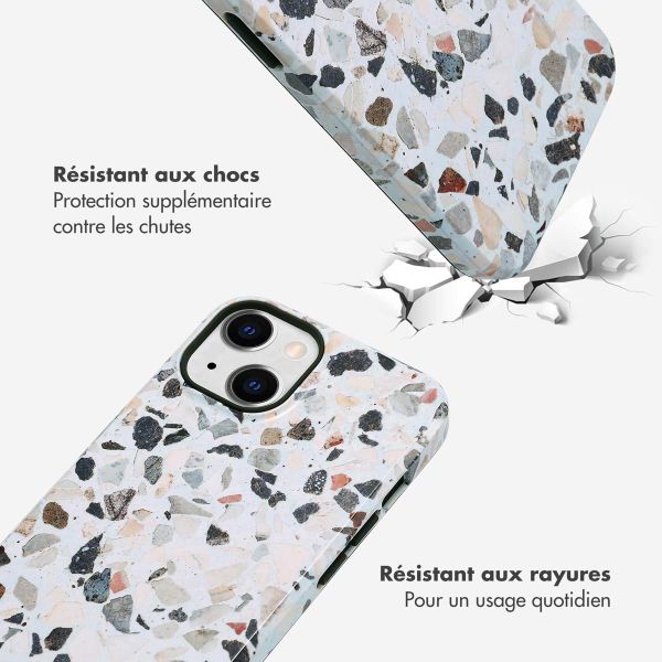 Selencia Coque arrière Vivid Tough iPhone 14 - Chic Terazzo