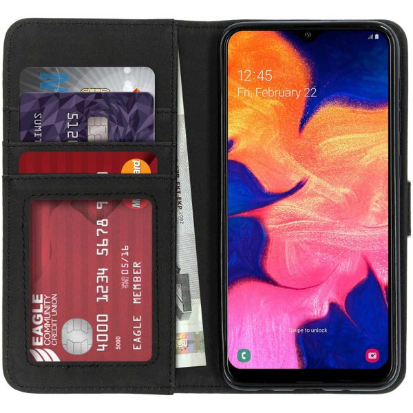 imoshion Étui de téléphone portefeuille Luxe Galaxy A10 - Noir