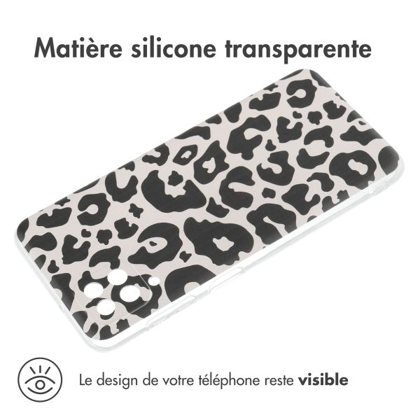 imoshion Coque Design Samsung Galaxy A12 - Leopard Transparent