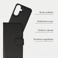 imoshion Étui portefeuille luxe 2-en-1 amovible Samsung Galaxy A37 (5G) - Noir