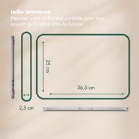 Selencia Pochette ordinateur Corduroy 15-16 pouces - Sage Green