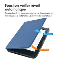 imoshion Étui de liseuse portefeuille Canvas Sleepcover Tolino Page 2 - Bleu foncé