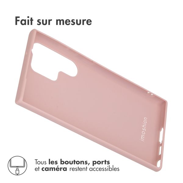 imoshion Coque Couleur Samsung Galaxy S23 Ultra - Dusty Pink