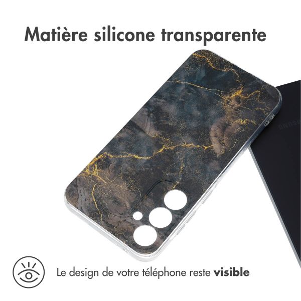 imoshion Coque Design Samsung Galaxy A35 - Black Marble