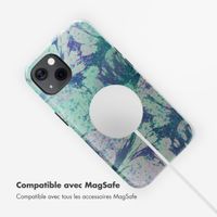 Selencia Coque arrière Vivid Tough avec MagSafe iPhone 13 - Fresh Paint Green