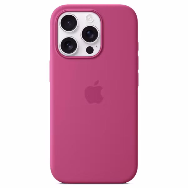 Apple Coque en silicone MagSafe Apple iPhone 16 Pro - Fuchsia