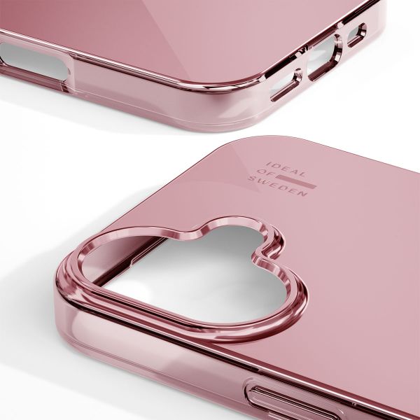 iDeal of Sweden Coque arrière Mirror iPhone 16 - Mirror Rose Pink