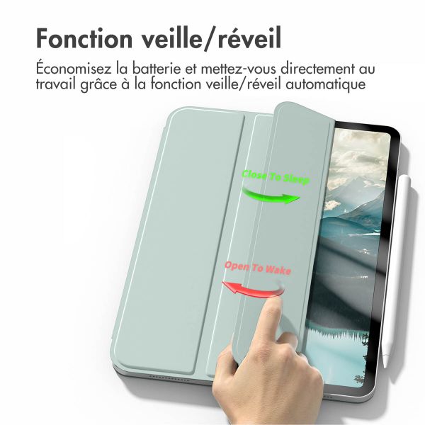 imoshion Magnetic etui de téléphone portefeuille iPad Pro 11 (2018/2020/2021/2022) - Vert clair