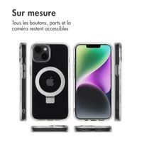 Accezz Coque Ring Stand avec MagSafe Apple iPhone 14 - Transparent