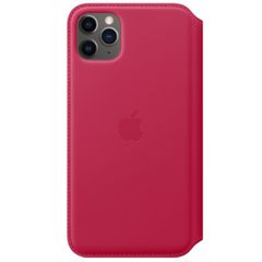 Apple Étui de téléphone Leather Folio Apple iPhone 11 Pro Max -Raspberry