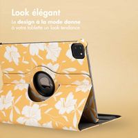 imoshion Coque tablette Design rotatif à 360° iPad Pro 11 (2018/2020/2021/2022) - Yellow Flowers