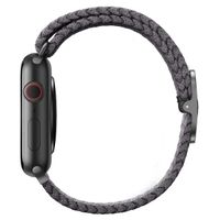 Uniq Bracelet tressé Aspen Apple Watch Series 1 t/m 11 / SE / Ultra (44/45/46/49 mm) - Granite Grey