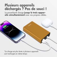 imoshion Ultra Series Aluminium | Batterie externe 20.000 mAh - Charge rapide jusqu'à 33 watts - Gold