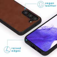 imoshion Etui de télephone luxe 2-en-1 amovible Samsung Galaxy S23 - Marron