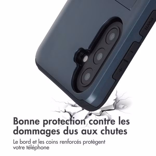 imoshion Coque arrière avec porte-cartes Samsung Galaxy A57 (5G) - Bleu foncé