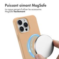imoshion Coque arrière Color avec cordon amovible et MagSafe Apple iPhone 15 Pro Max - Nude