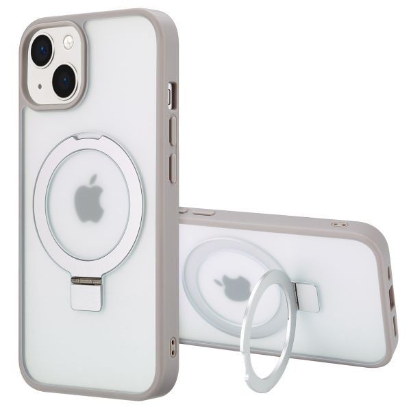 Accezz Coque Ring Stand avec MagSafe iPhone 14 - Grey