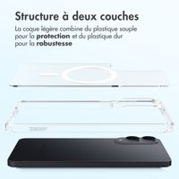 Accezz Coque arrière Xtreme Impact avec MagSafe Samsung Galaxy S25 Edge - Transparent
