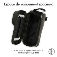 imoshion Support de téléphone pour vélo - Avec pochette - Universel - Cadre de vélo - Noir