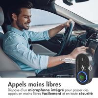 imoshion Adaptateur Bluetooth Voiture - Récepteur Bluetooth 5.1 - Prise jack 3,5 mm / AUX - Noir