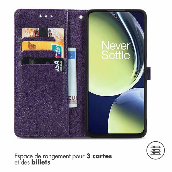 imoshion Etui de télephone Mandala OnePlus Nord CE 3 / CE 3 Lite - Violet