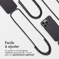 imoshion Coque arrière Color avec cordon amovible et MagSafe Apple iPhone 13 Pro - Black Coffee