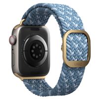 Uniq Bracelet tressé Aspen Designer Edition Apple Apple Watch Series 1 á 9 / SE (38/40/41 mm) | Series 10 (42 mm) - Bleu Céruléen