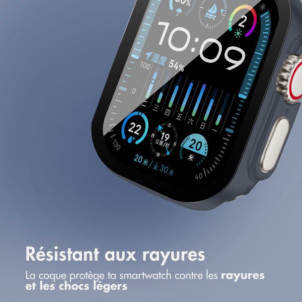 imoshion Coque rigide à couverture complète Apple Watch Ultra / Ultra 2 / Ultra 3 - 49 mm - Bleu foncé