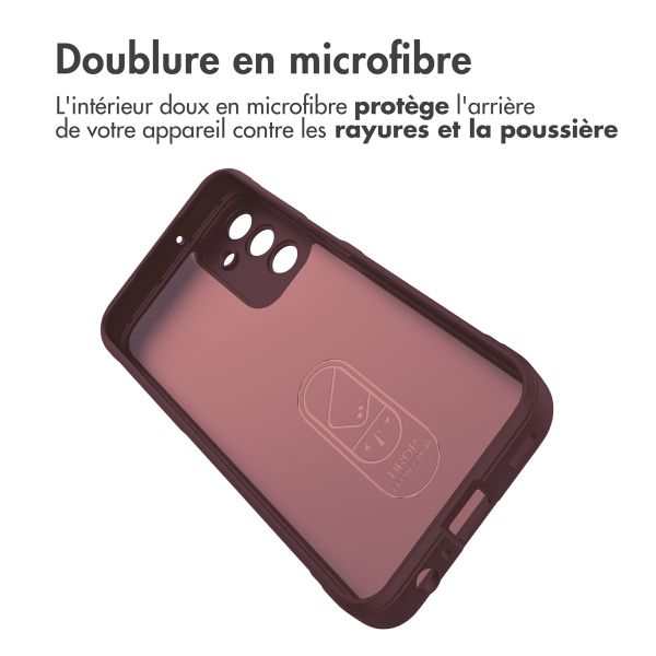 imoshion Coque arrière EasyGrip Samsung Galaxy A15 (5G/4G) - Aubergine