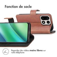 imoshion Étui de télephone portefeuille de luxe OnePlus 15 - Marron