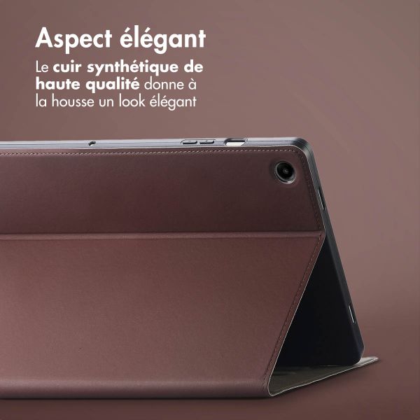 Accezz Coque tablette Classic Samsung Galaxy Tab A9 Plus - Marron