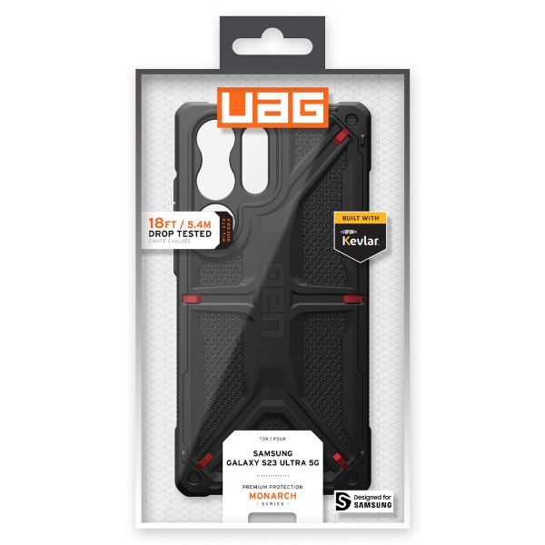 UAG Coque Monarch Samsung Galaxy S23 Ultra - Kevlar Black