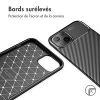 imoshion Coque silicone Carbon iPhone 13 Mini - Noir