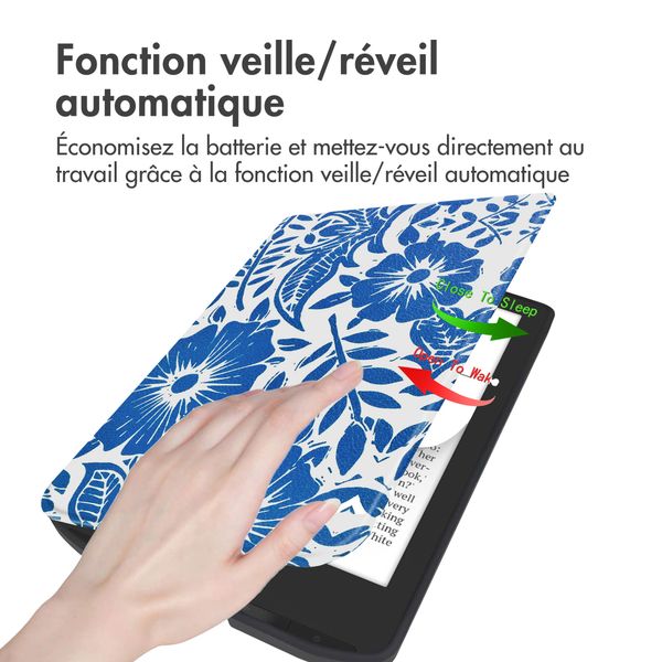 imoshion Design Slim Soft Sleepcover Pocketbook Verse / Verse Pro / Vivlio Light / Light HD - Flower Tile