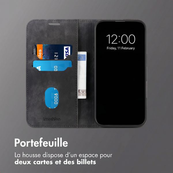 Étui de téléphone portefeuille Slim Oppo Find X9 Ultra - Noir
