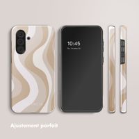 Selencia Coque arrière Vivid Tough Samsung Galaxy A36 / A56 - Desert Waves Beige