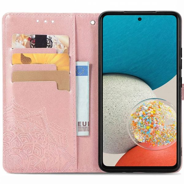 imoshion Etui de télephone Mandala Samsung Galaxy A53 - Rose Doré