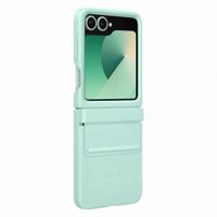 Samsung Original Coque KindSuit en Cuir Végan Samsung Galaxy Z Flip 6 / Flip 7 FE - Mint