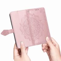 imoshion Etui de télephone Mandala Samsung Galaxy A12 - Rose Doré
