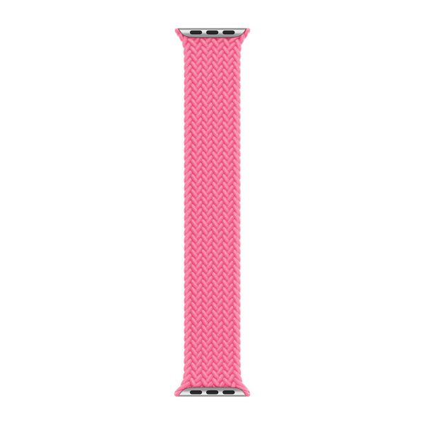 Apple Bracelet Solo tressé Apple Watch | 38/40/41/42 mm - Taille 1 - Flamingo