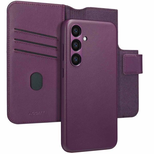 Accezz Étui de télephone portefeuille en cuir 2-en-1 avec MagSafe Samsung Galaxy S23 FE - Heath Purple