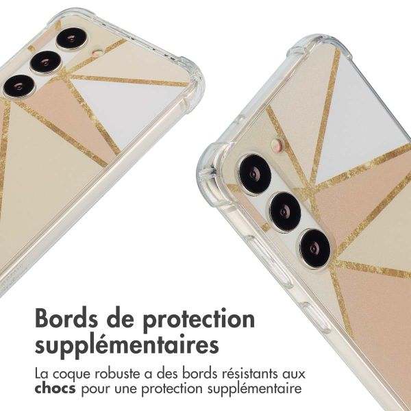 imoshion Coque Design avec cordon Samsung Galaxy S23 - Beige Graphic